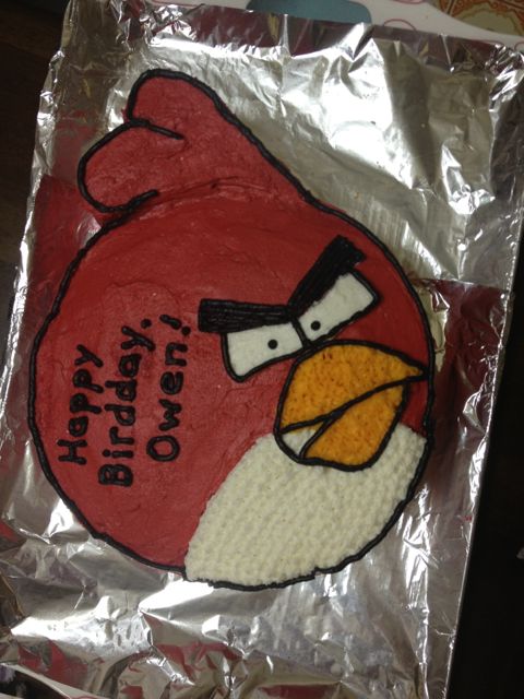 angry birds cake